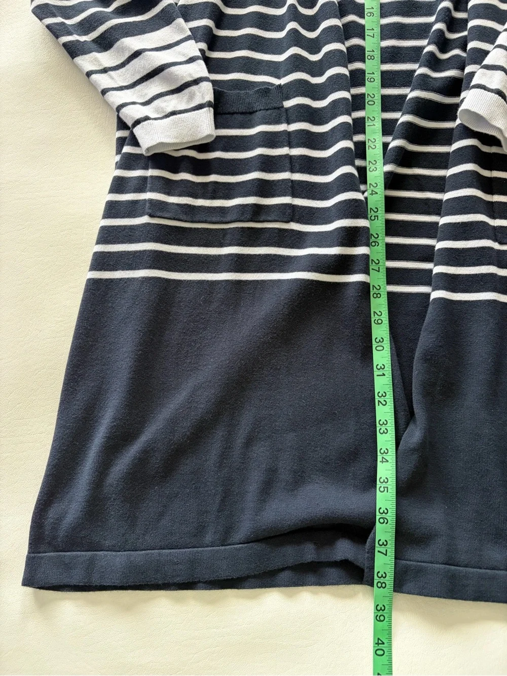 Cabi Longline Open Cardigan Coastal Boathouse Nautical L Teacher Neutral